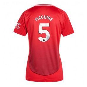 Manchester United Harry Maguire #5 Hjemmebanetrøje Dame 2024-25 Kort ærmer